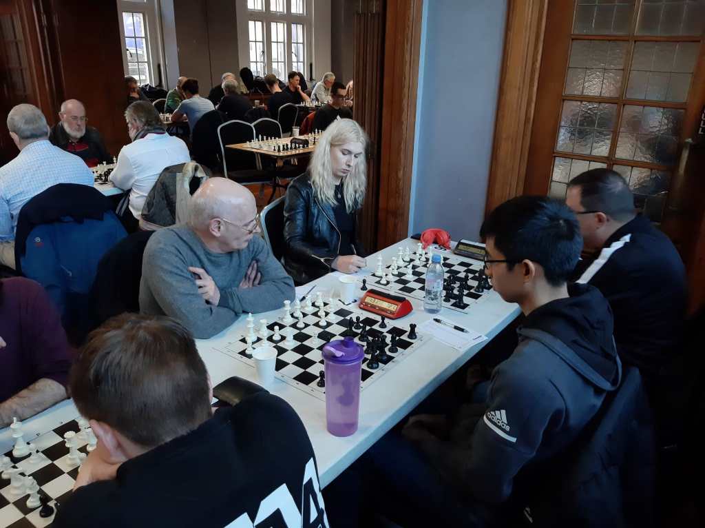 Central London Chess Congress, November 2022. Djuna Tree shown playing in final round (1st place, Minor section).